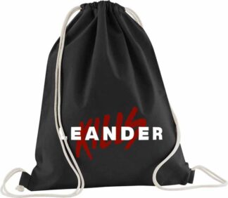 Leander Kills - Logo tornazsák - (fekete, vászon) - 47cm x 35cm
